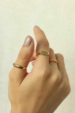 Dipua Anel Tie Banhado a - Design Minimalista com Toque de Modernidade