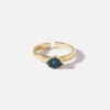 Dipua Anel Urano Banhado a Ouro: Charme Celestial