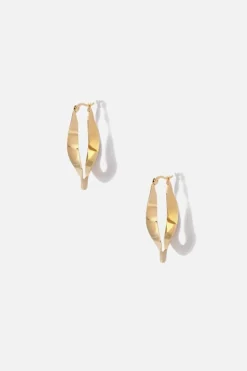 Dipua Argola Twist Dourada
