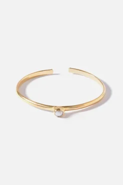 Dipua Bracelete Luna Dourado: Lua Crescente na Moda