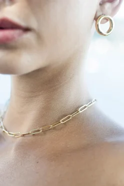 Dipua Brinco Círculo em Ouro - Autenticidade em Cada Detalhe