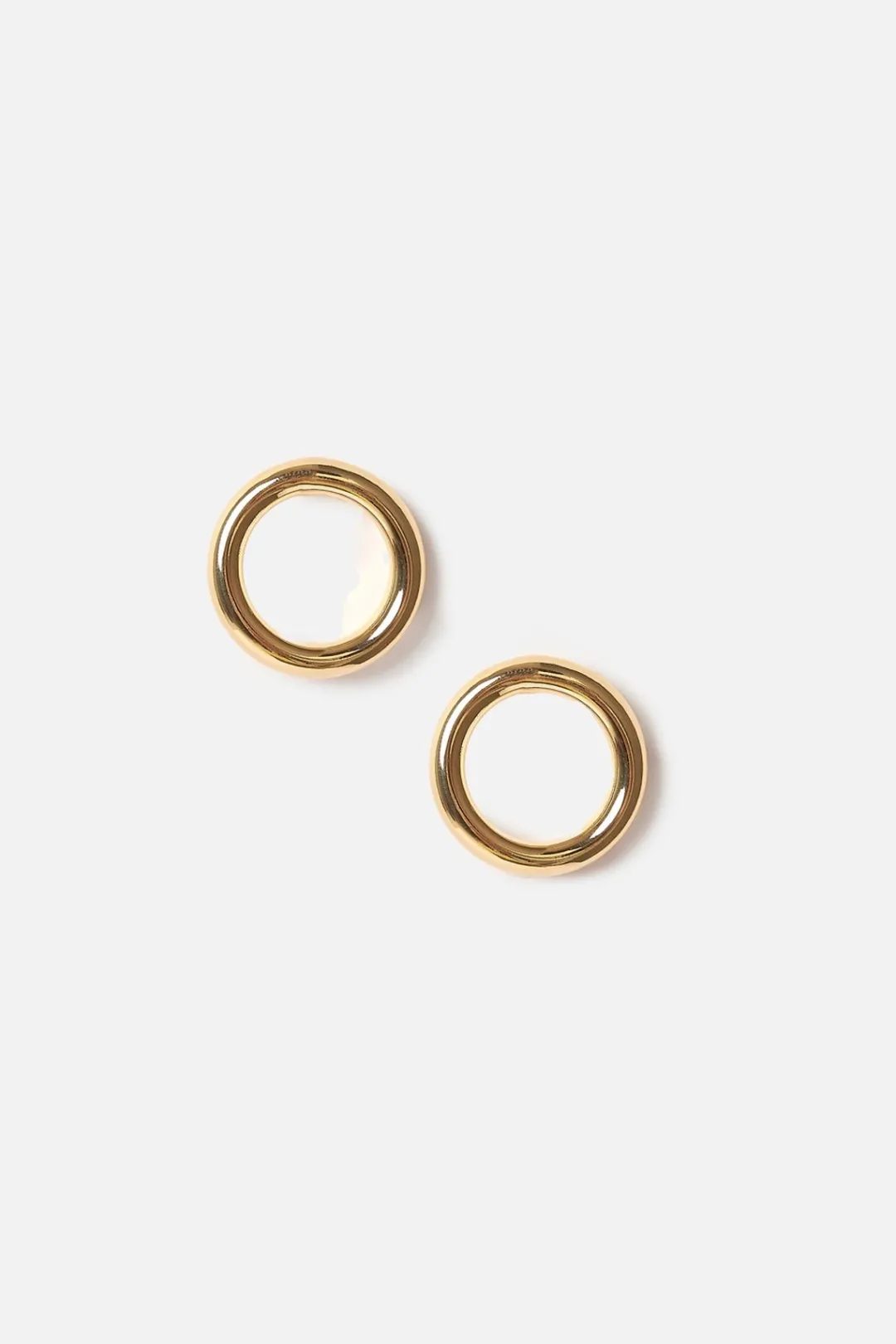 Dipua Brinco Donut: Charme Geométrico em Ouro