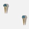 Dipua Brinco Spike Apatita Ouro