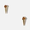 Dipua Brinco Spike Citrino Ouro