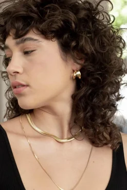 Dipua Colar Achatado Médio : beleza em cada detalhe