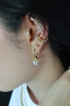 Dipua Ear Cuff Nano Banhado a - Autenticidade em Pequenos Detalhes