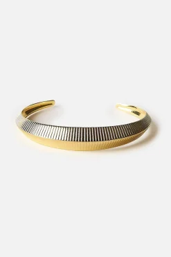 Dipua Pulseira Bast em Ouro - Design Intrigante com uma Presença Forte