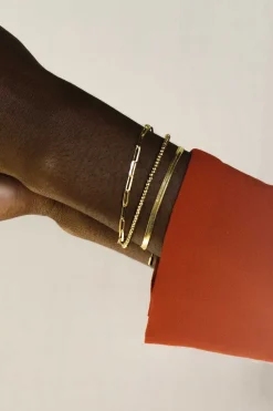 Dipua Pulseira Chat Banhada a - Beleza Contemporânea e Estilo Durad