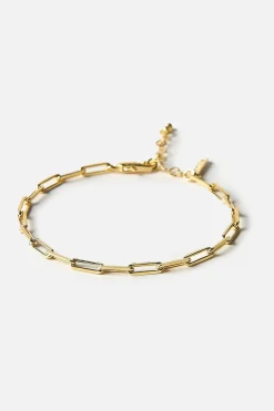 Dipua Pulseira Gaten Banhada a Ouro - Design Único e Presença Imponente