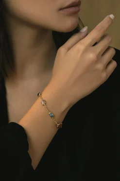 Dipua Pulseira Talisa Banhada a - Beleza em Cada Elo, Versatilidade em Cada Movimento