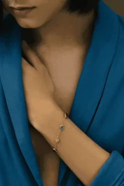 Dipua Pulseira Talisa Banhada a - Beleza em Cada Elo, Versatilidade em Cada Movimento