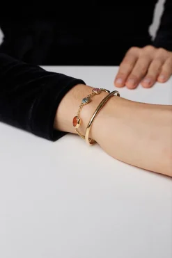 Dipua Pulseira Talisa Banhada a - Beleza em Cada Elo, Versatilidade em Cada Movimento